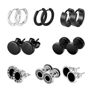 Goth Punk Stainless Steel Earrings